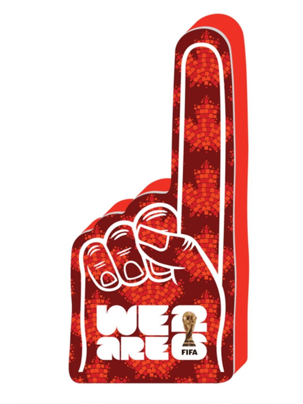 We Are Canada 2026 World Cup FIFA Foam Finger - Red Maple Leaf